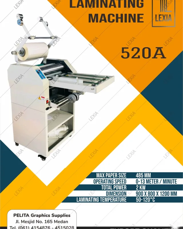 Mesin Laminating Kertas 520 A - Lexia — Mesin Laminating Kertas