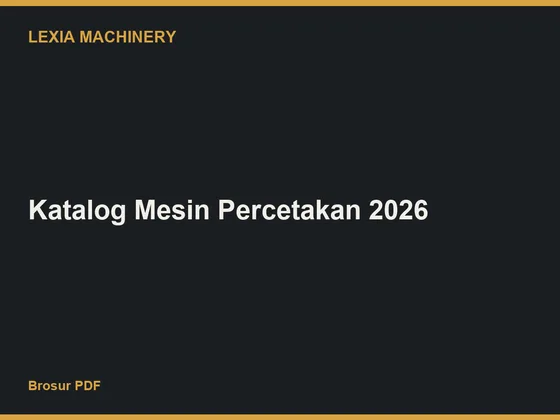 Katalog Mesin Percetakan 2026