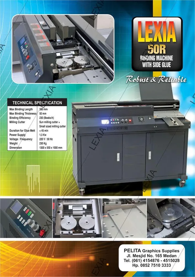 Mesin Lem Binding Buku 50R - Lexia — Mesin Lem Binding Buku