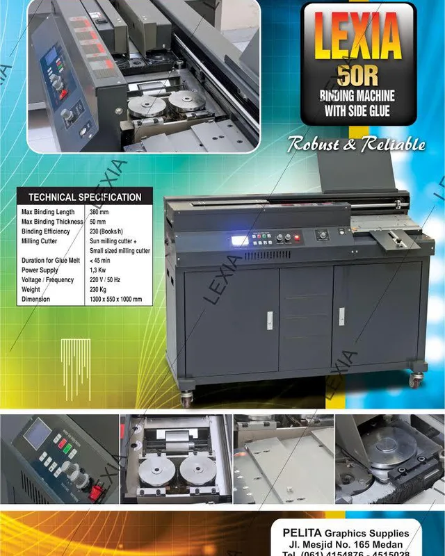 Mesin Lem Binding Buku 50R - Lexia — Mesin Lem Binding Buku